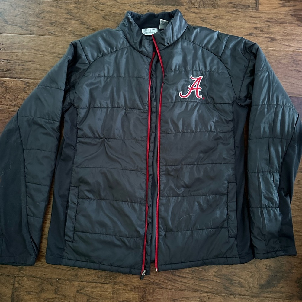 Black Windbreaker with Red Trim